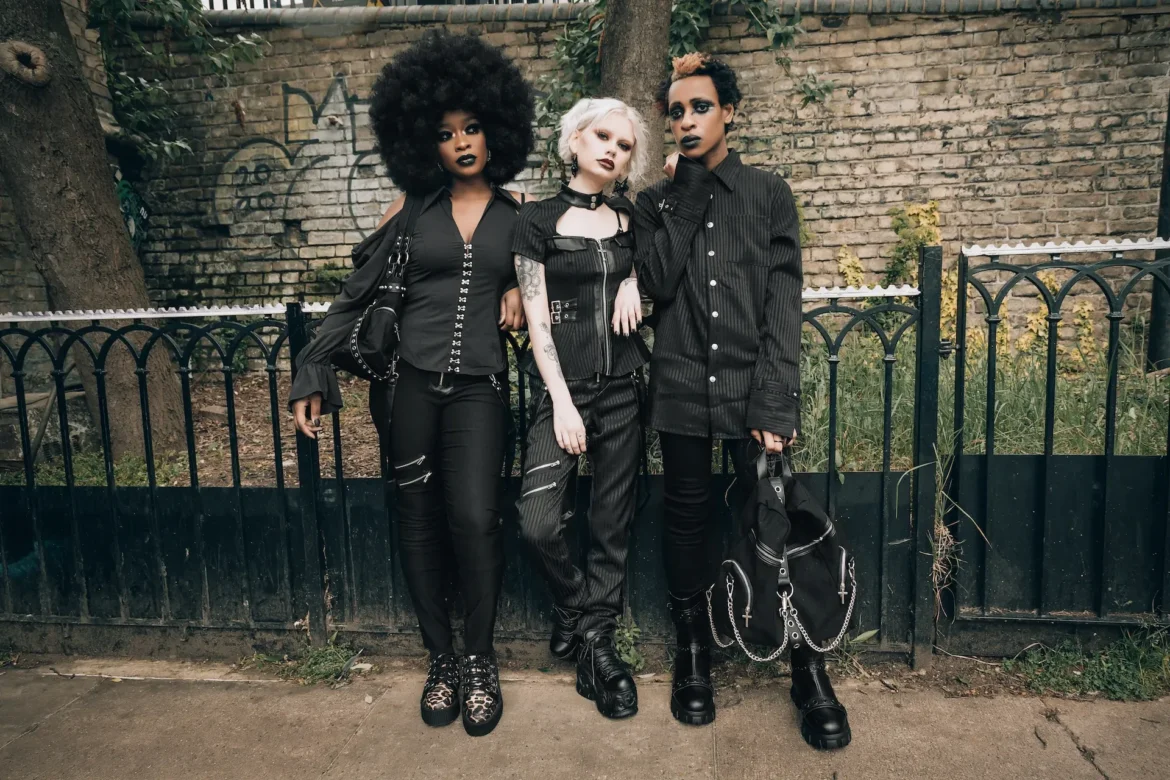Corporate Goth Look