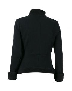 MILITARY BLACK WOOL WITH BLACK BRAID WOMEN JACKET