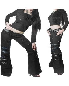 Gothic Cyber Buckles Ladies Trouser