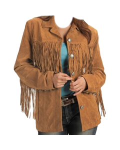 Cowgirl Western Eagle Beads Suede Leather Jacket